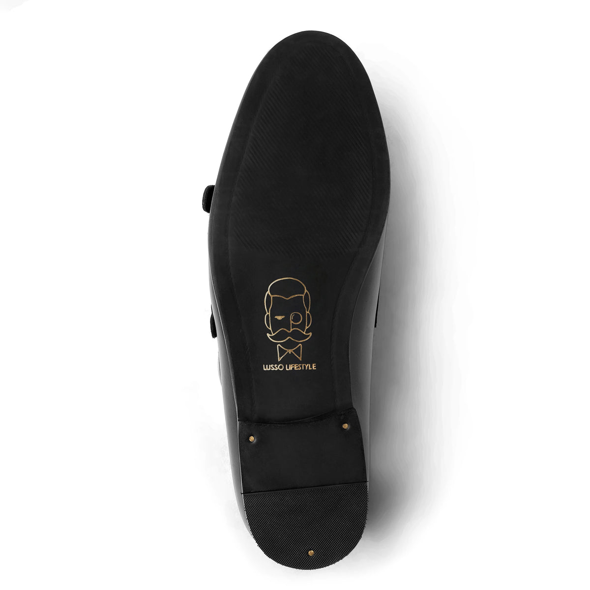 Enzo - Black Double-Monk Loafer - sole
