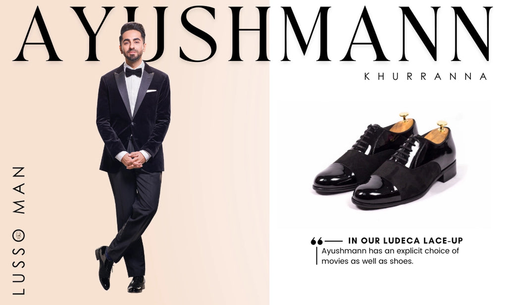 Ayushmann Khurana tuxedo shoes by Lusso Lifestyle