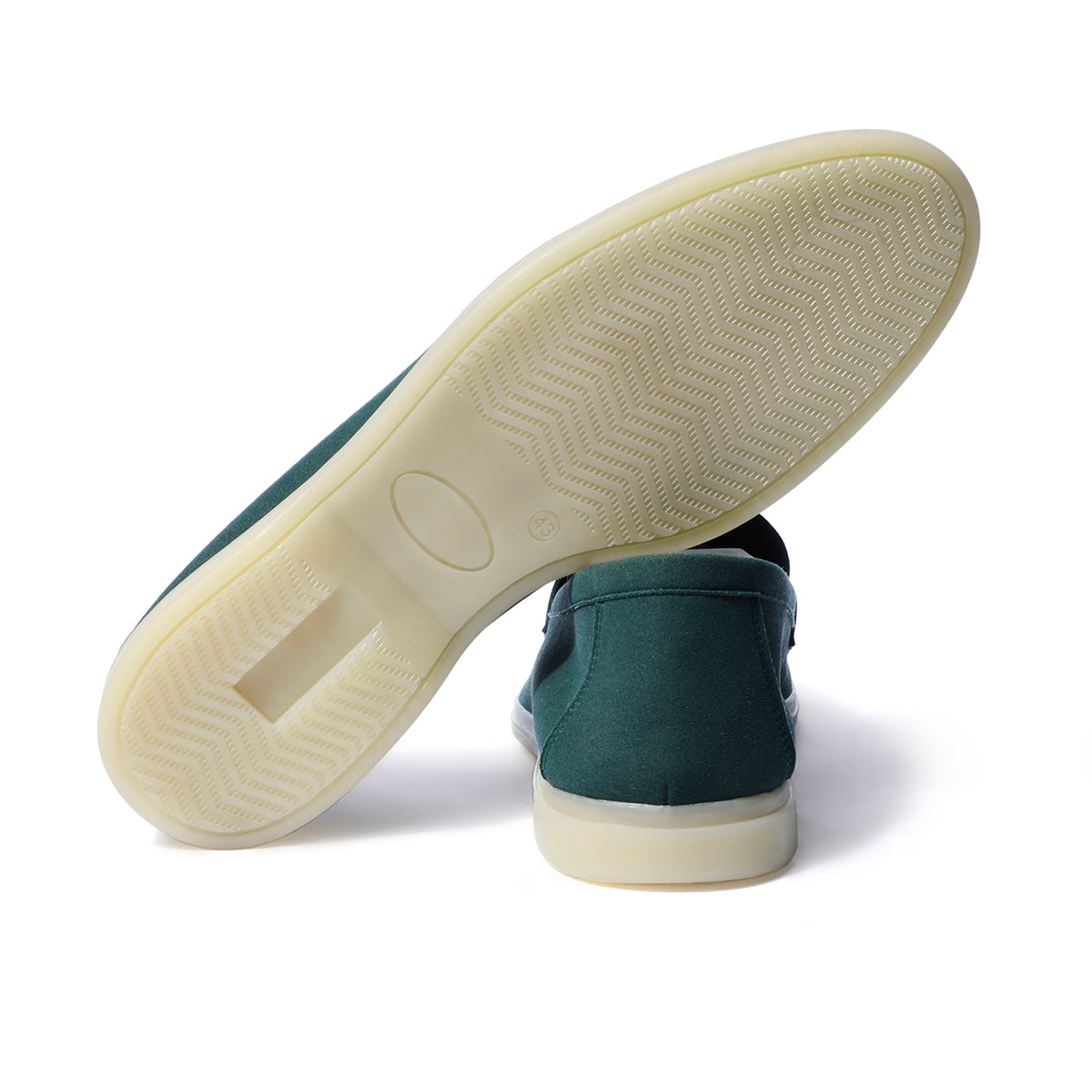 Horizon Tassel - Forest Green Suede Loafer