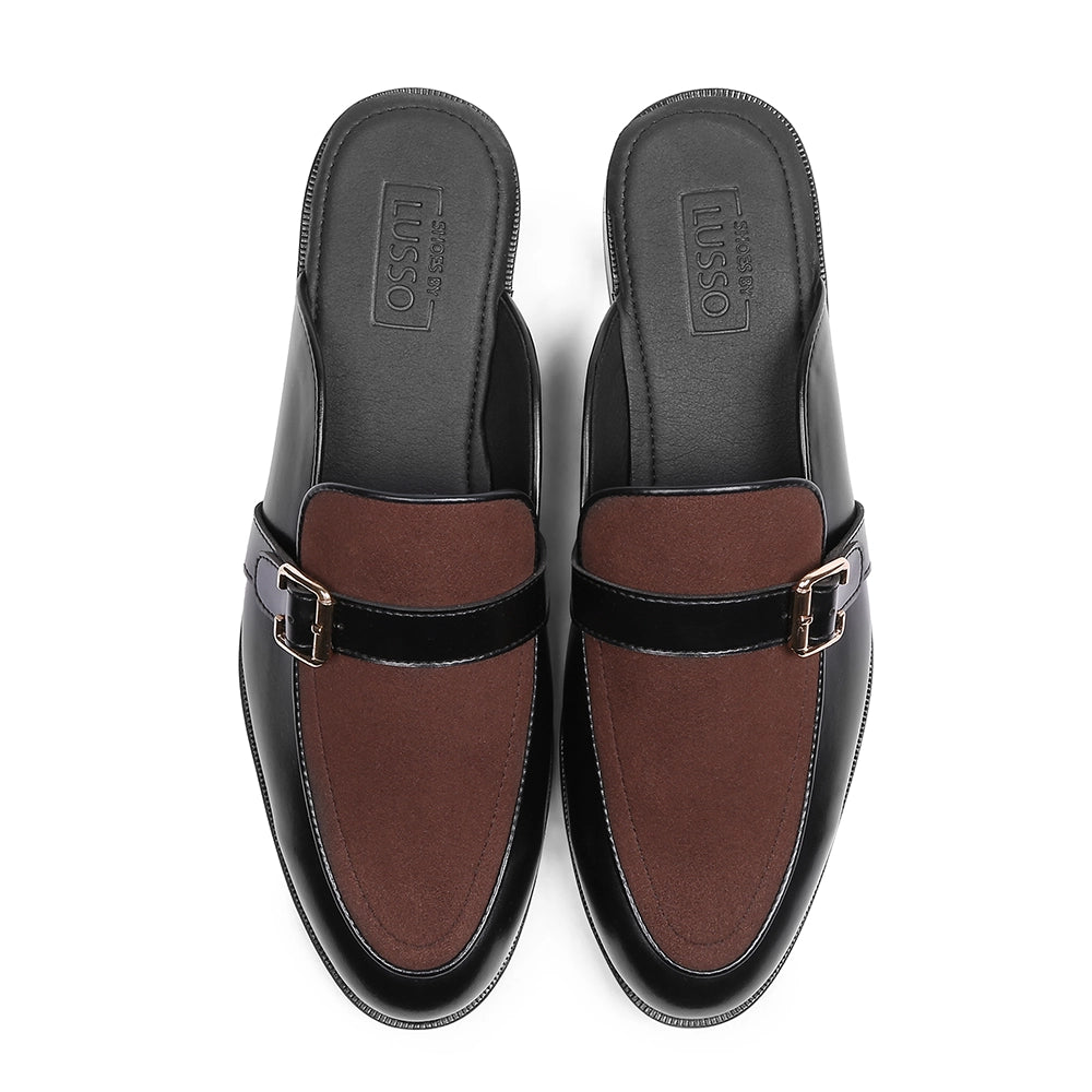 Duco - Black/Brown Mule