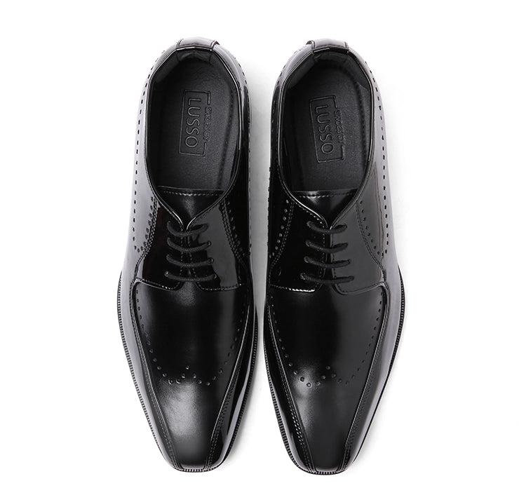 Lovern - Black Patent Derby Laceup