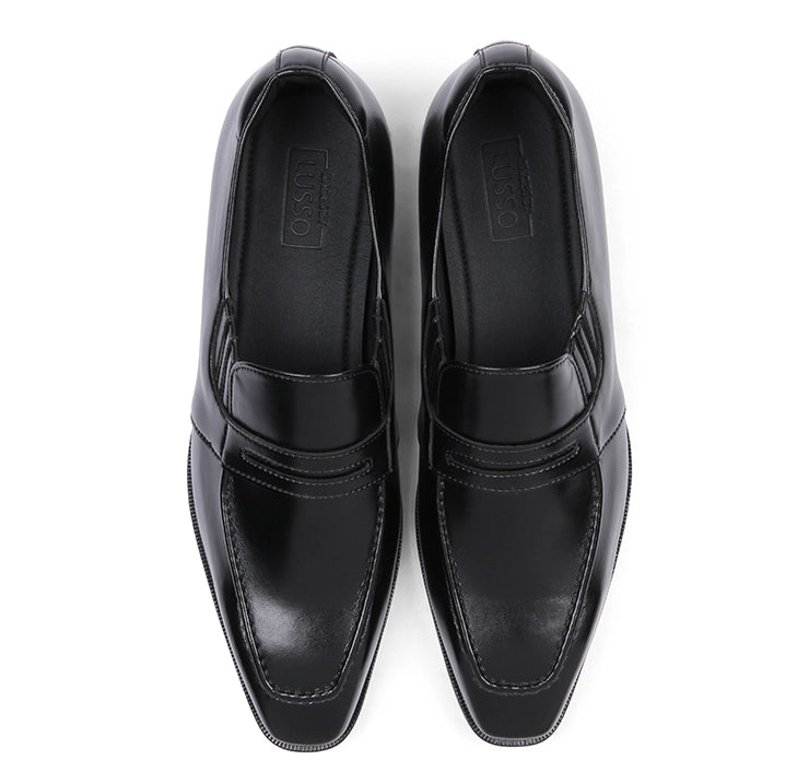 Dayton - Lazyman Black Penny Loafers