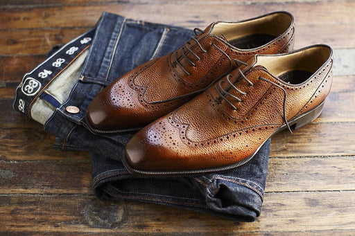 Go stylish with your Jeans and Derby shoes