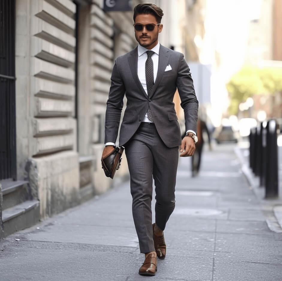 Best Brown Shoes for Dark Grey and Grey Suits