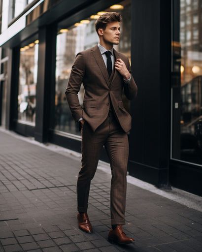 Best Shoes to Match with a Brown Suit for Men