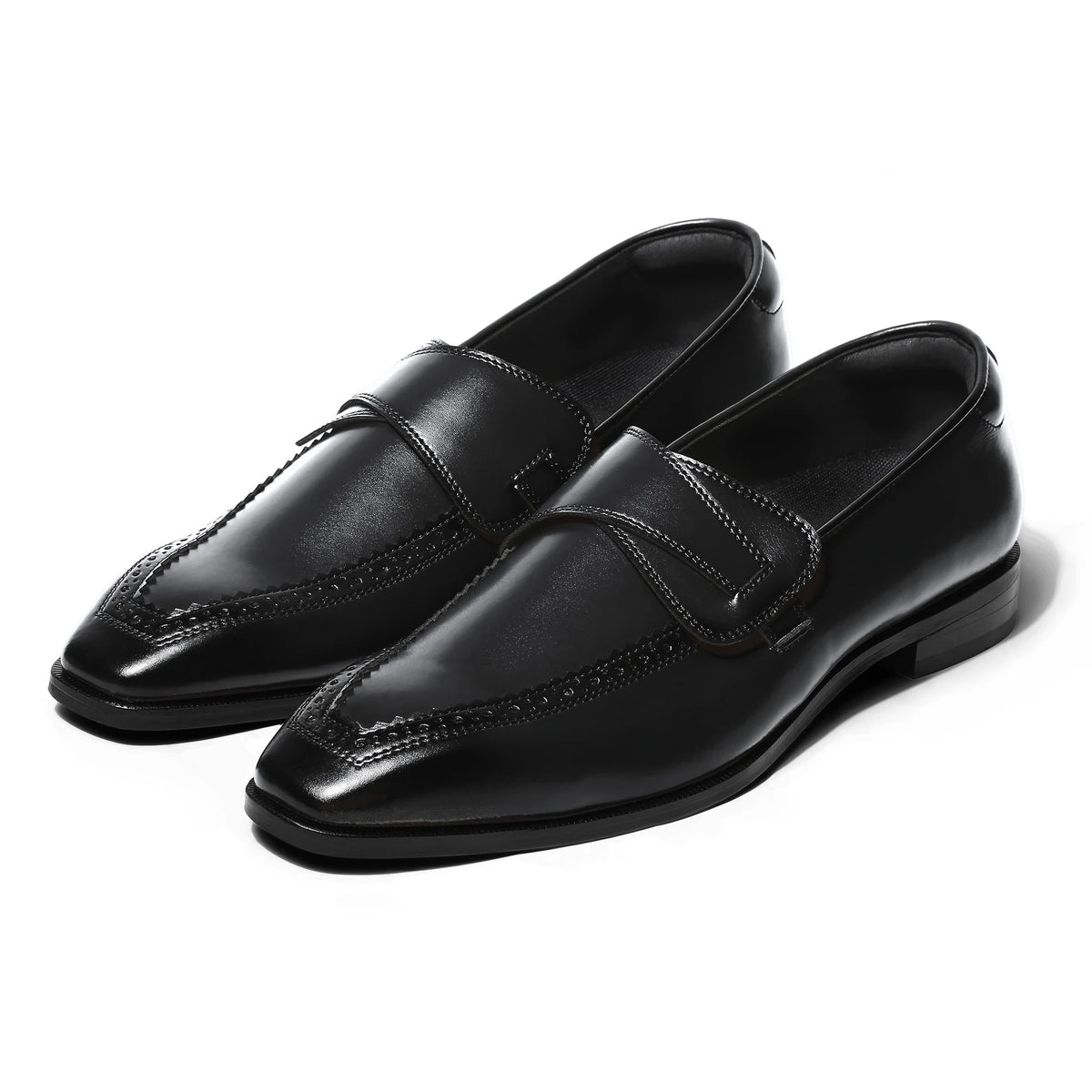 Elio - Black Butterfly Loafer - pair front view