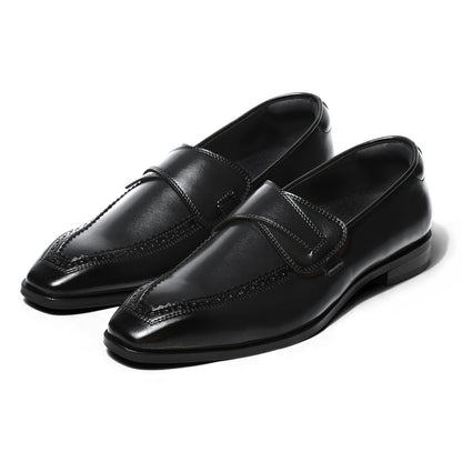 Elio - Black Butterfly Loafer - pair front view