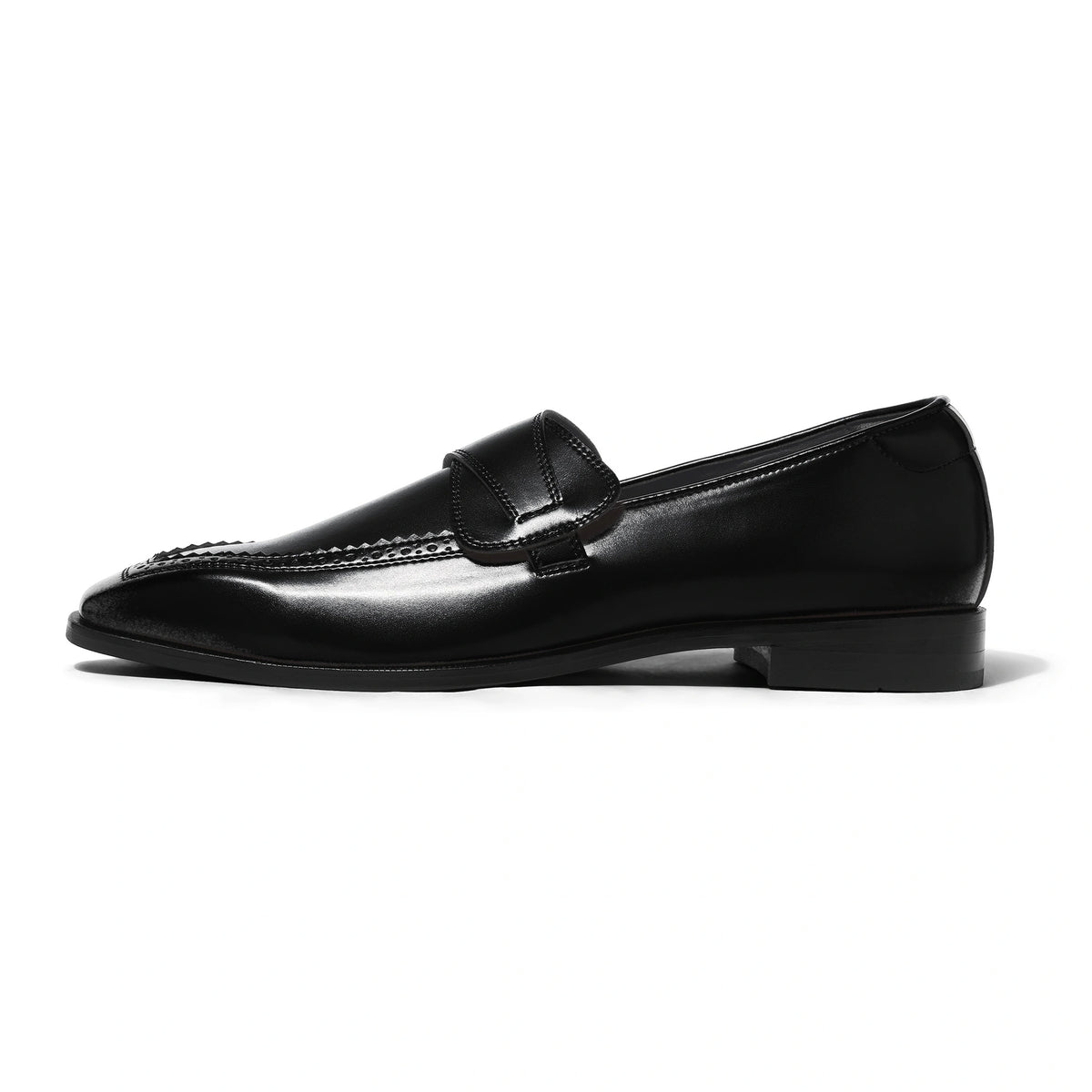 Elio - Black Butterfly Loafer - side profile
