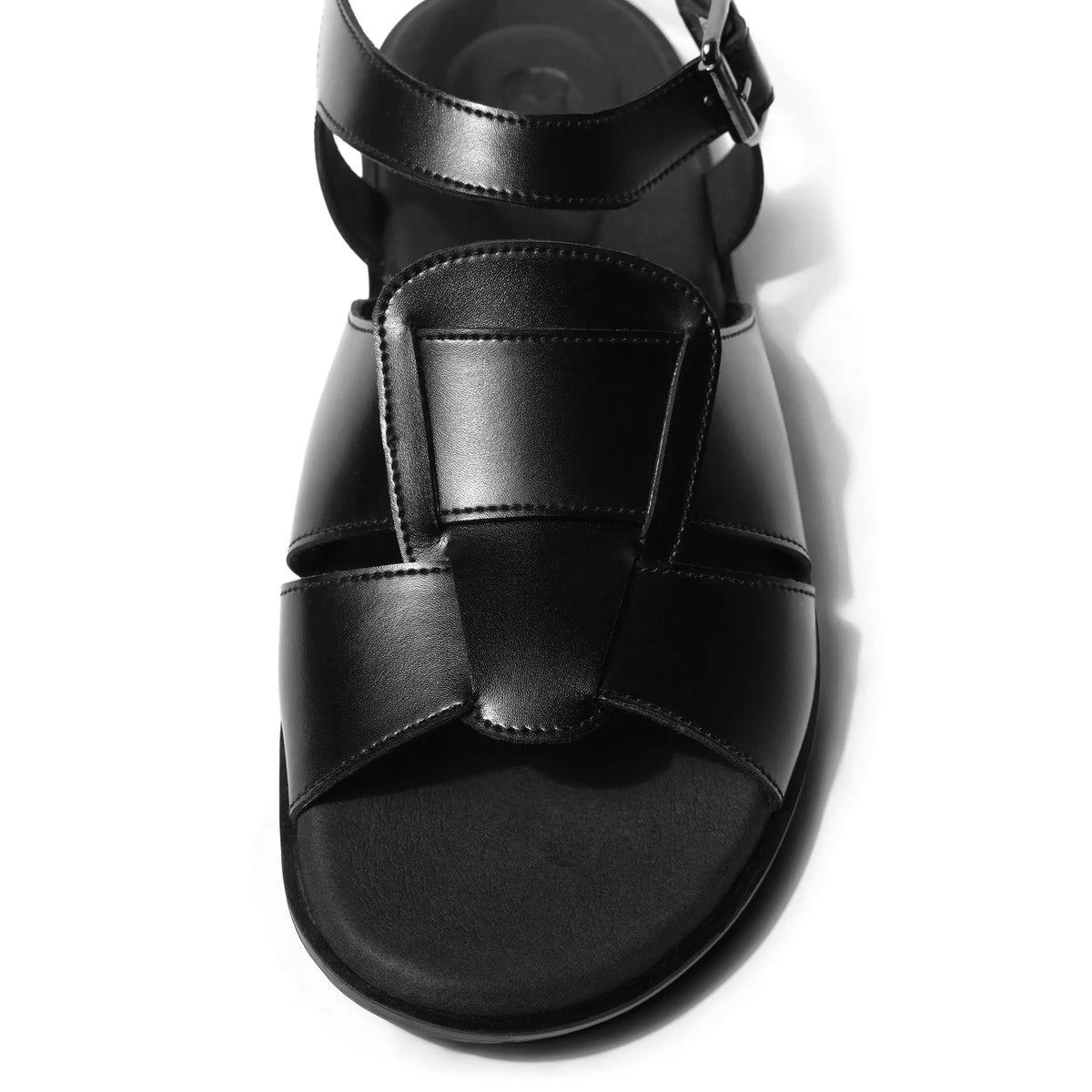 Romeo - Black Sandal - detail close-up