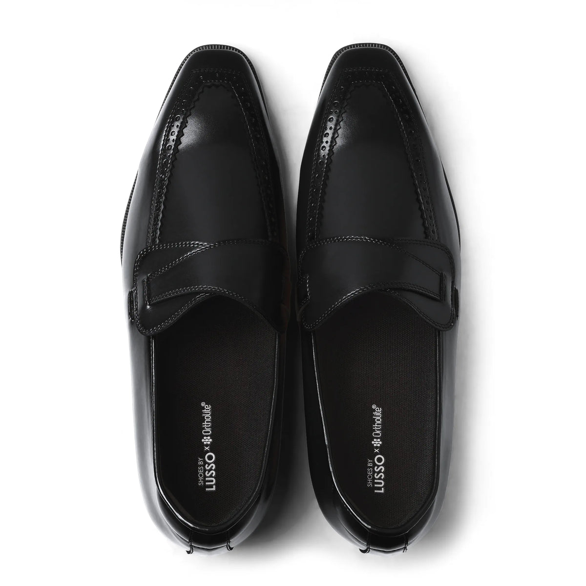 Elio - Black Butterfly Loafer - top view