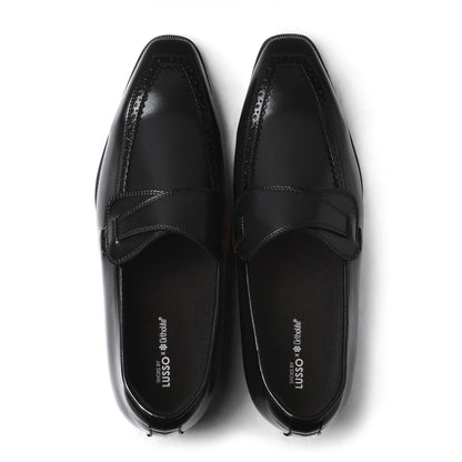 Elio - Black Butterfly Loafer - top view