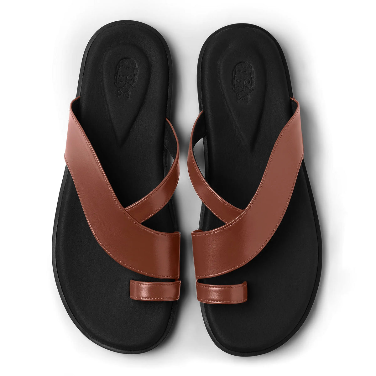 Lehar - British Tan Chappal - top view