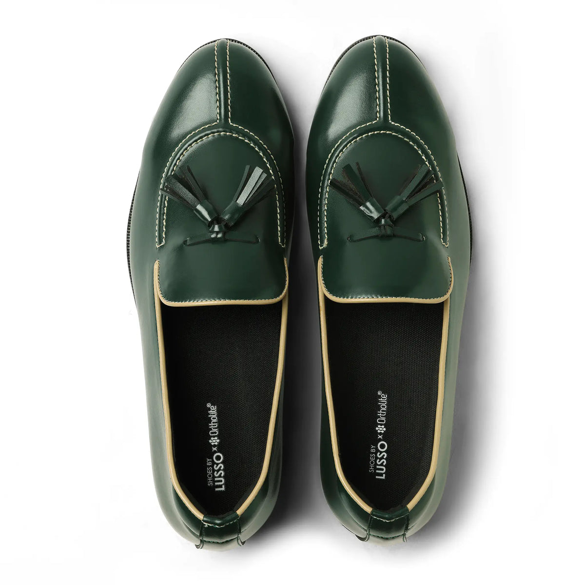 Sandro - Green Tassel Loafer - top view