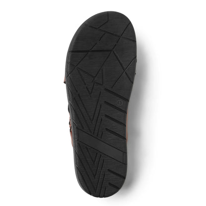 Mirah - British Tan Braided Chappals - sole