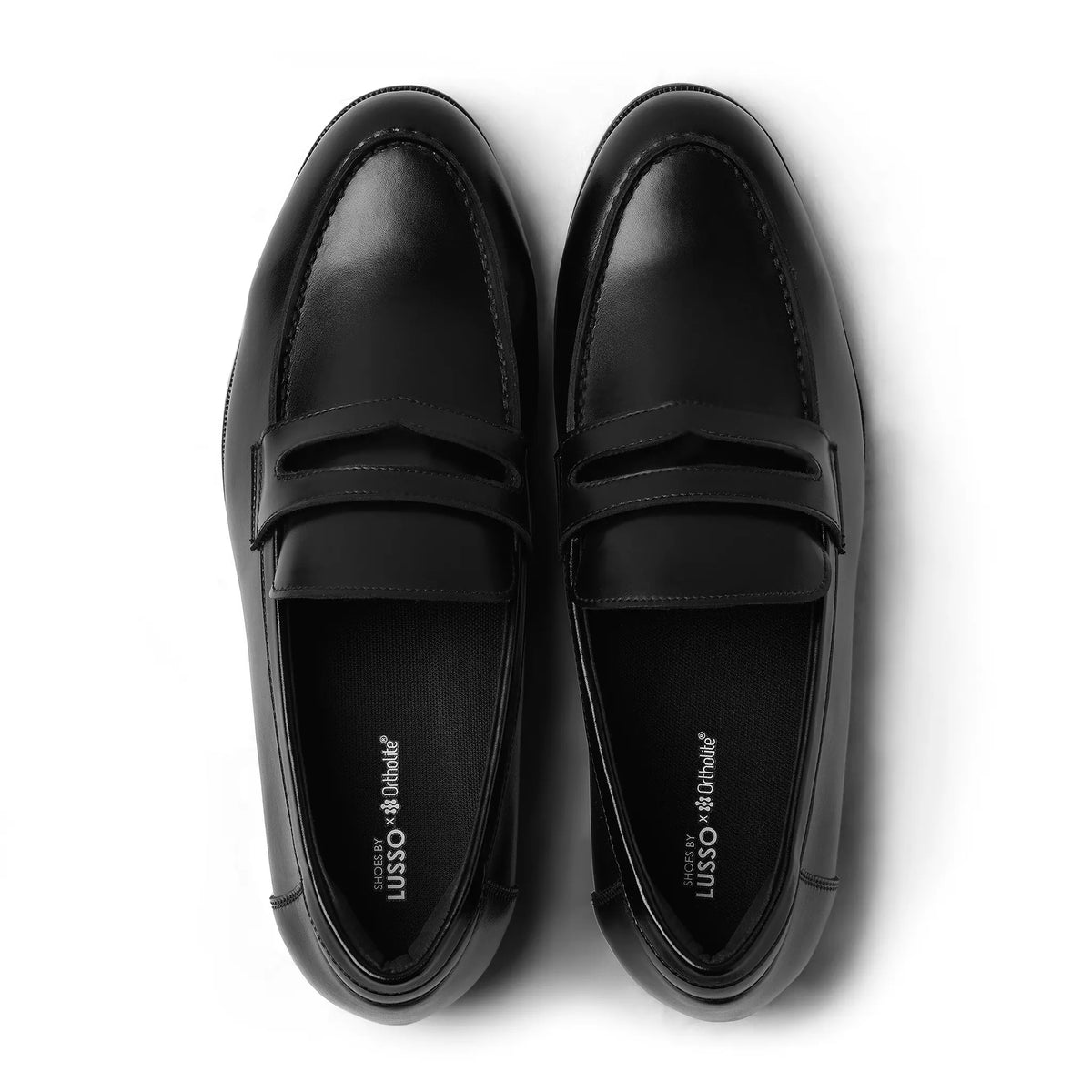 Otto - Black 2-Way Penny Loafer - top view (classic)