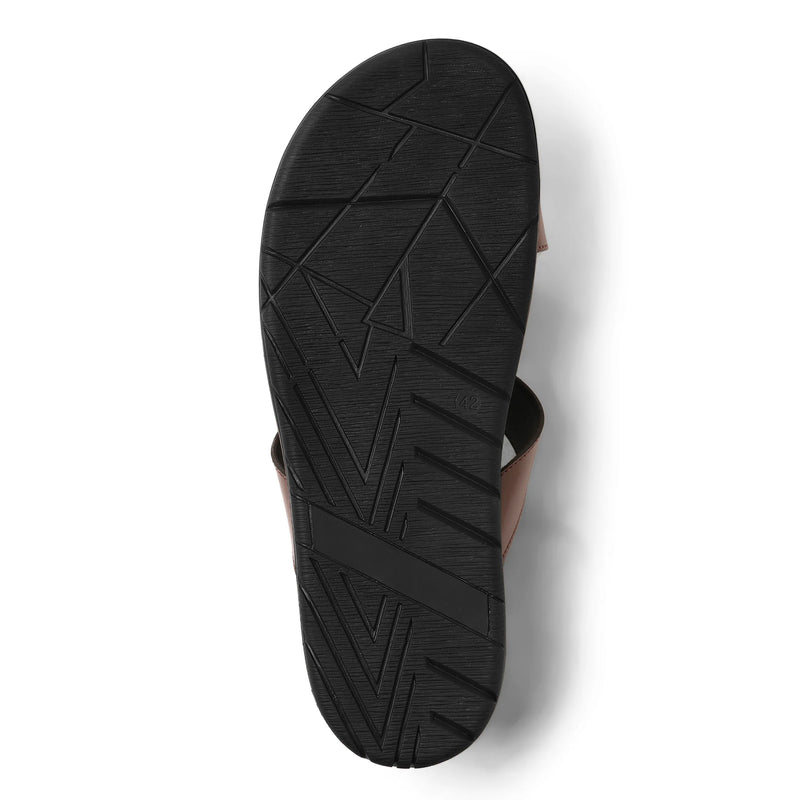 Sangam - Dark Tan & Beige Chappal - sole