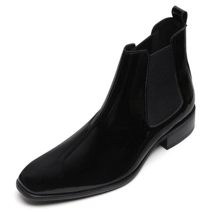 Martel - Patent Black Chelsea Boots