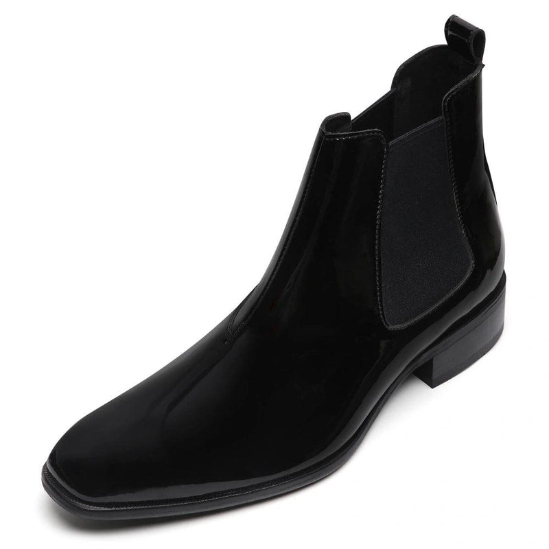 Martel - Patent Black Chelsea Boots