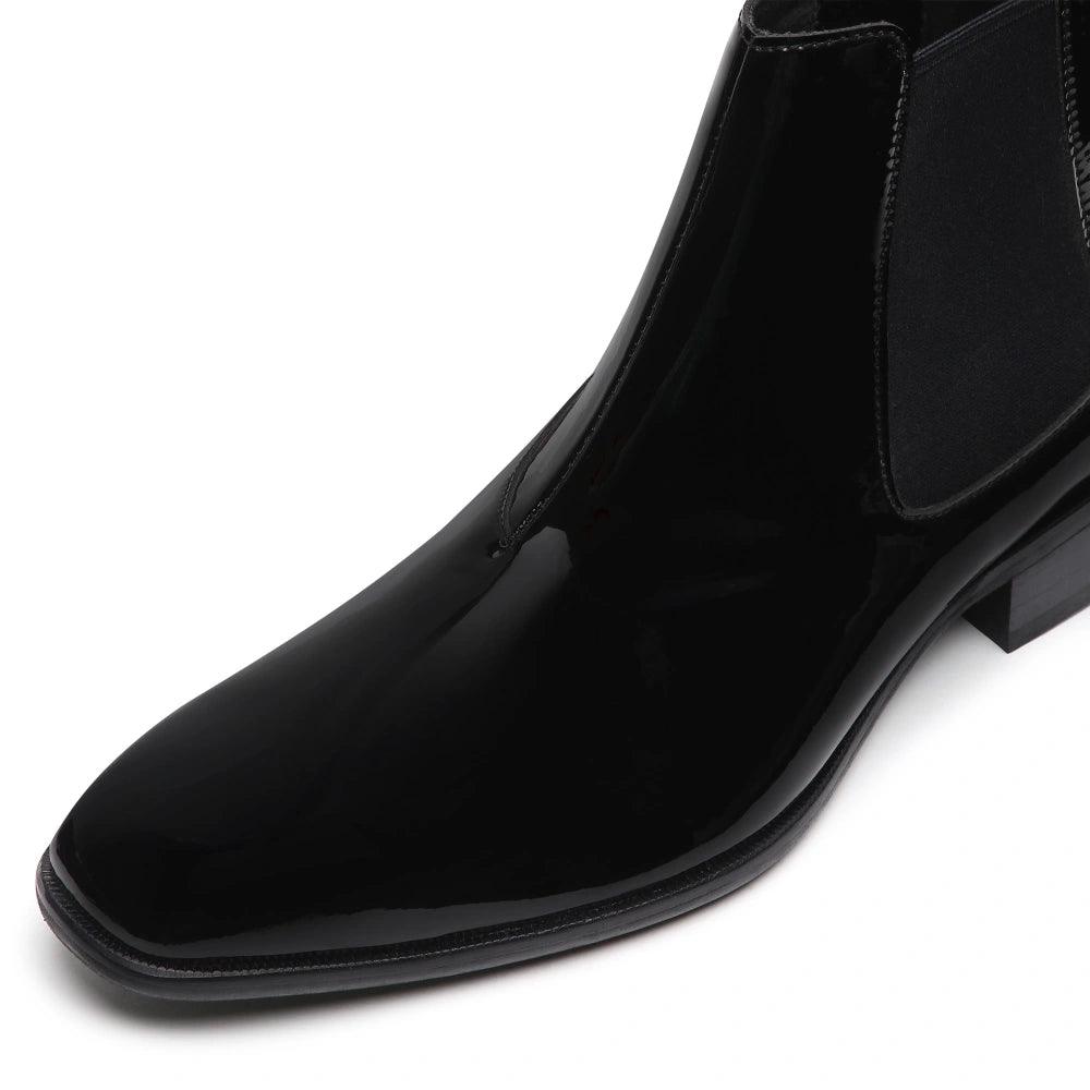 Martel - Patent Black Chelsea Boots