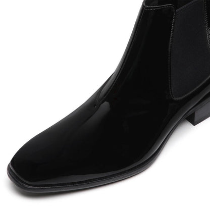Martel - Patent Black Chelsea Boots