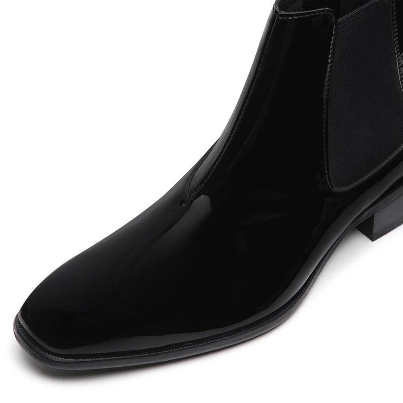 Martel - Patent Black Chelsea Boots