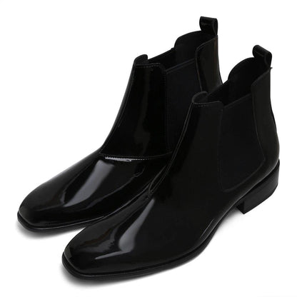Martel - Patent Black Chelsea Boots
