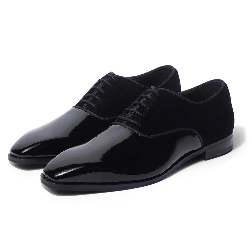 Garret - Patent Velvet Oxford Lace-up