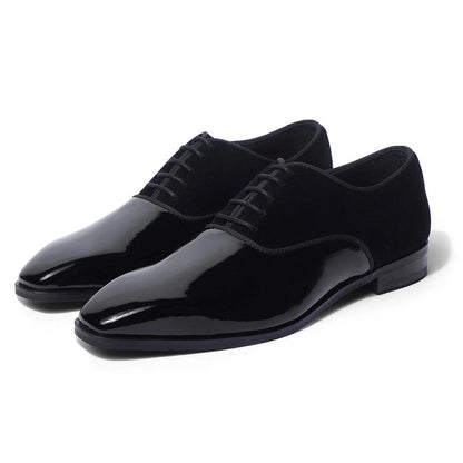 Garret - Patent Velvet Oxford Lace-up