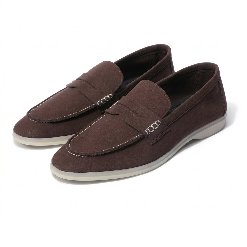 Horizon Penny - Cacao Brown Suede Loafer