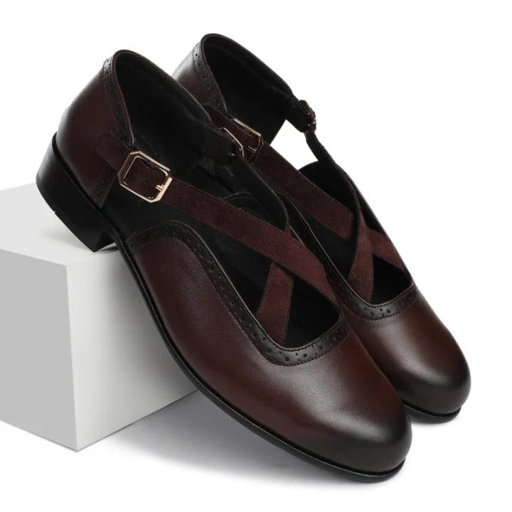 JORO | DARK TAN SANDAL SHOE - By Lusso