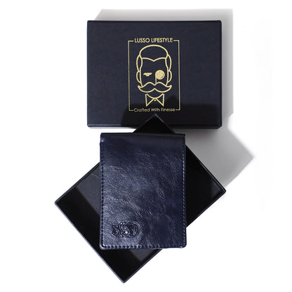 Jacob - Navy Blue Classic Wallet
