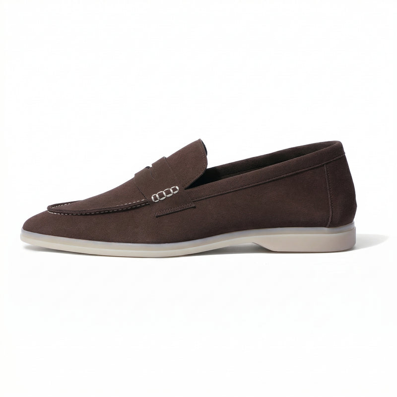Horizon Penny - Cacao Brown Suede Loafer