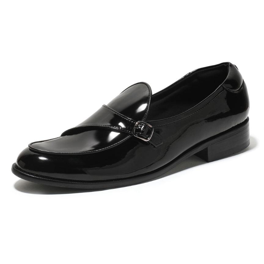 Goliath - Black Patent Monk Slip-On - By Lusso