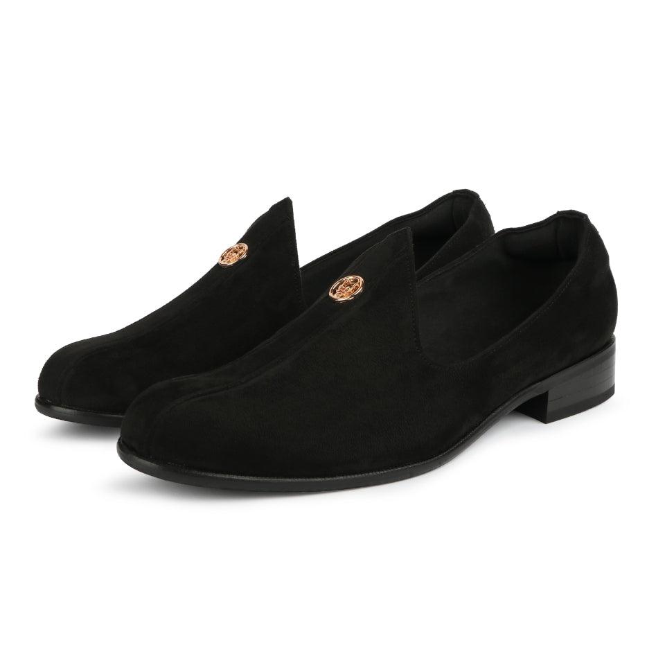 Elis - Black Suede Signature Mojdi - By Lusso