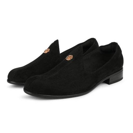 Elis - Black Suede Signature Mojdi - By Lusso