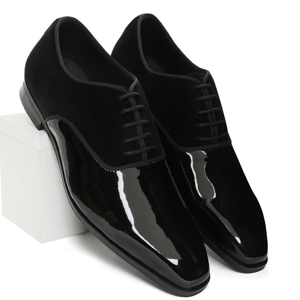 Garret - Patent Velvet Oxford Lace-up