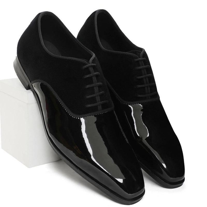 Garret - Patent Velvet Oxford Lace-up