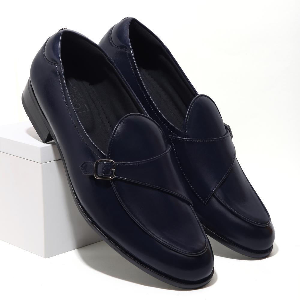 Goliath - Navy Blue Monk Slip-On