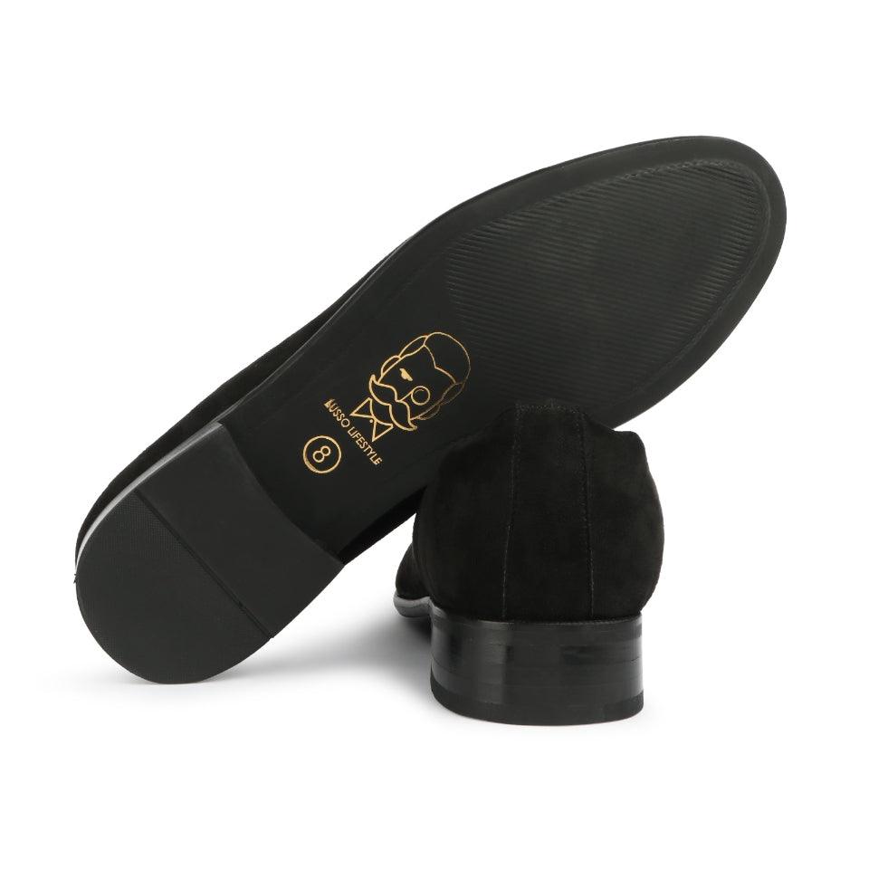 Elis - Black Suede Signature Mojdi - By Lusso