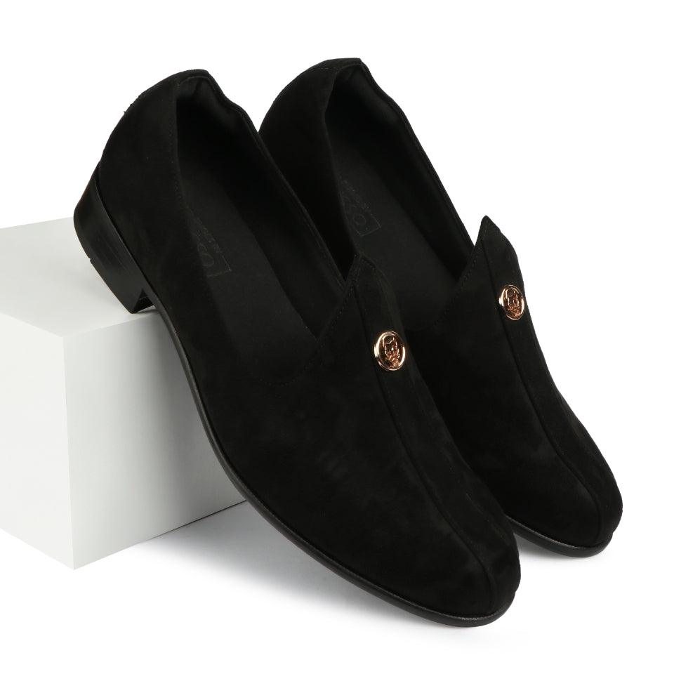 Elis - Black Suede Signature Mojdi - By Lusso