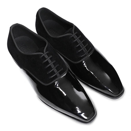 Garret - Patent Velvet Oxford Lace-up