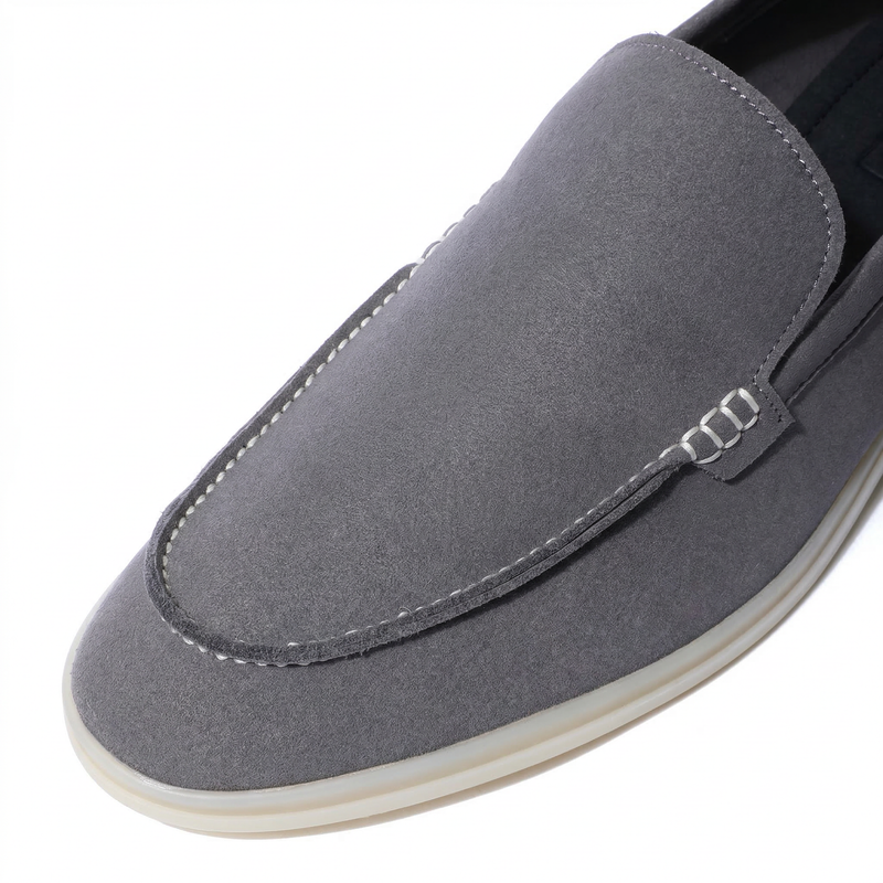 Horizon Classic - Stone Grey Suede Loafer