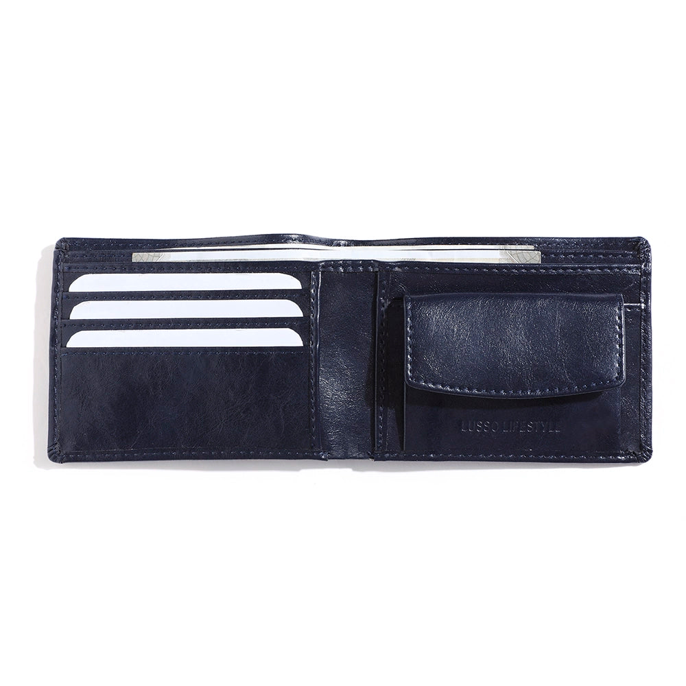 Jacob - Navy Blue Classic Wallet