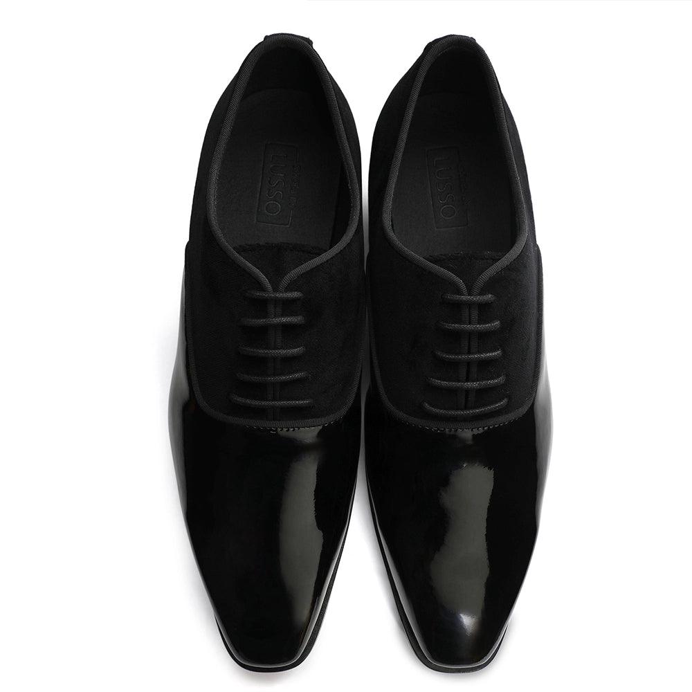 Garret - Patent Velvet Oxford Lace-up