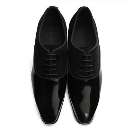 Garret - Patent Velvet Oxford Lace-up