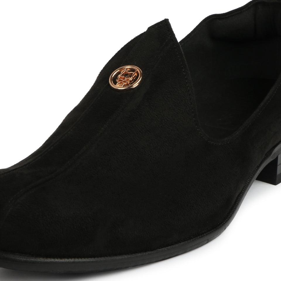 Elis - Black Suede Signature Mojdi - By Lusso