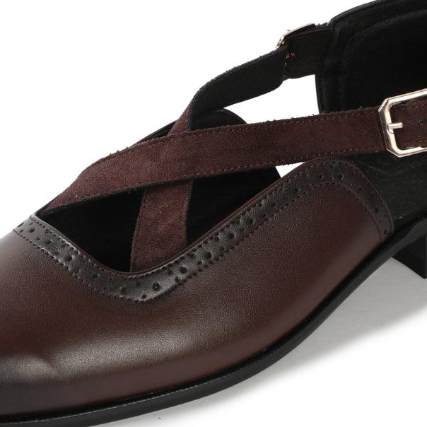 JORO | DARK TAN SANDAL SHOE - By Lusso