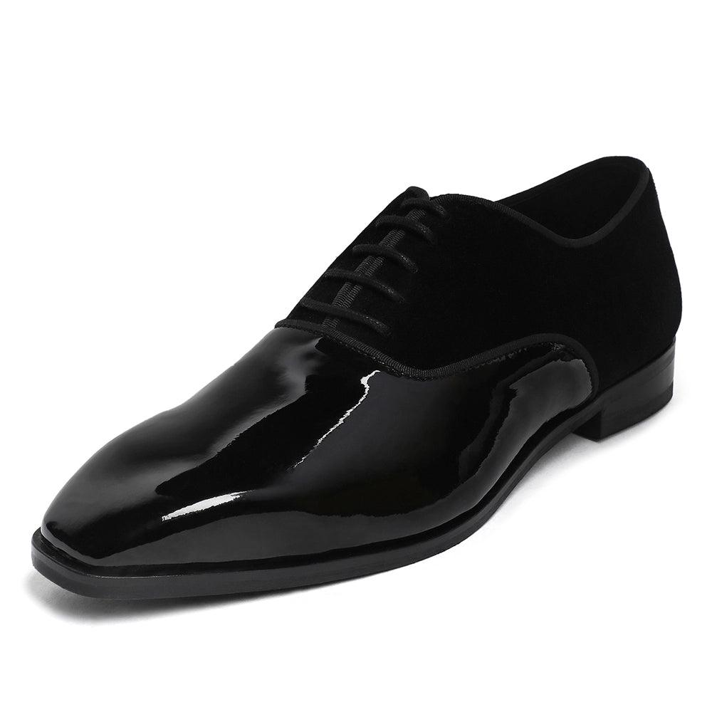 Garret - Patent Velvet Oxford Lace-up