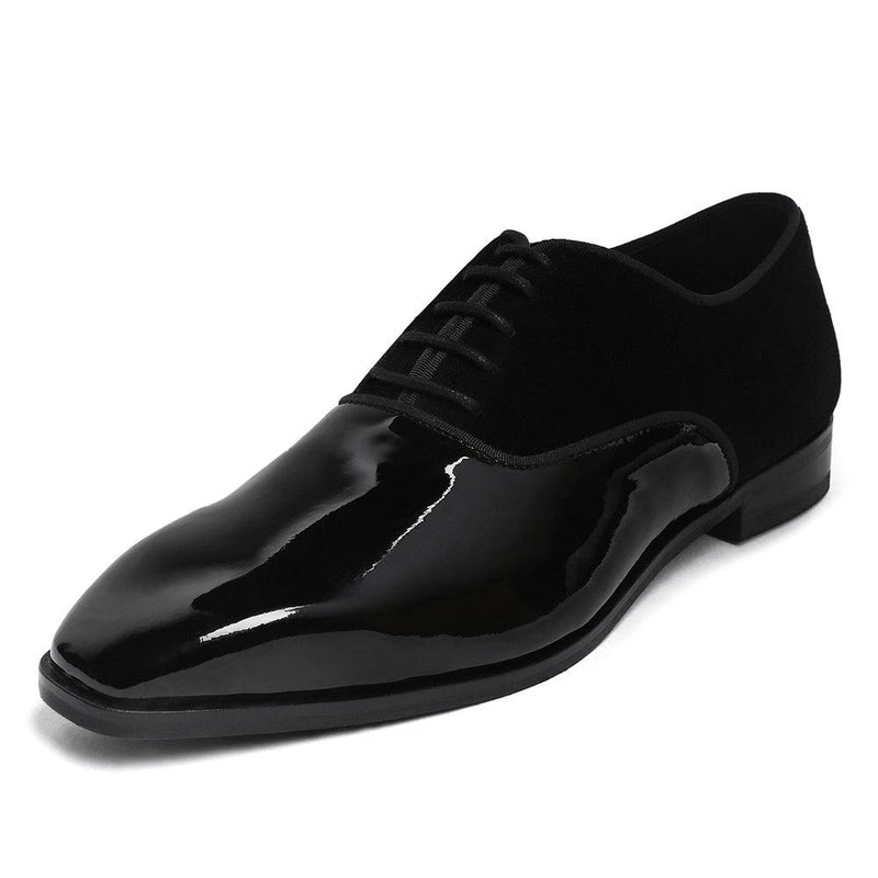 Garret - Patent Velvet Oxford Lace-up