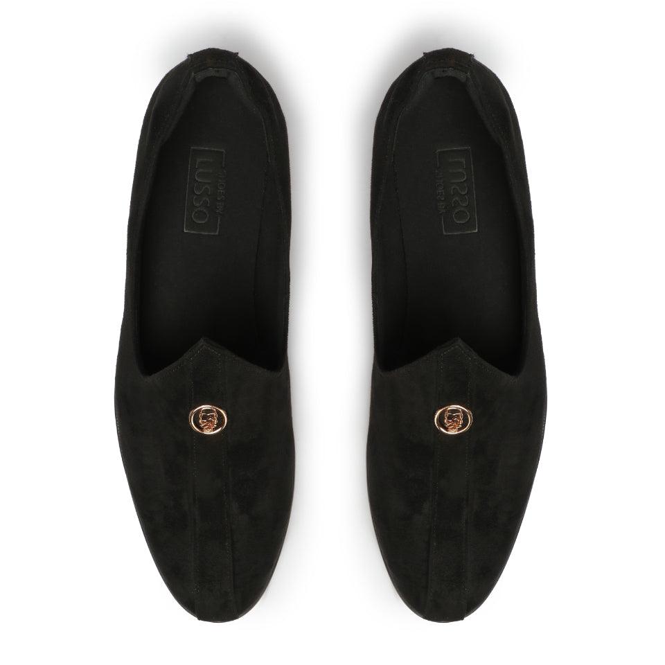 Elis - Black Suede Signature Mojdi - By Lusso